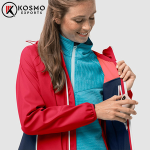 Chaqueta cortavientos Softshell personalizada para mujer nueva chaqueta impermeable para exteriores con relleno de poliéster/algodón - Product Image 6