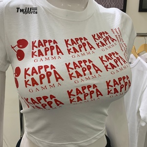 Nueva Camiseta corta para mujer, camiseta de manga corta, transpirable, ligera, diseño de verano, impresión Kapa DTF, colores personalizados ecológicos - Product Image 4
