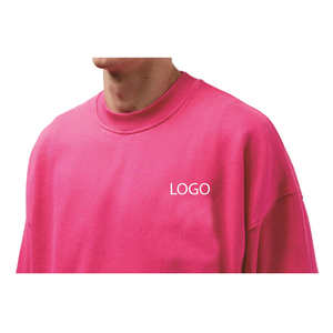 Sweat-shirts d'hiver en coton 100% personnalisés avec logo crocheté et impression par décharge, vente en gros d'usine pour hommes - Product Image 4