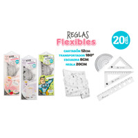 Ensemble de règles flexibles de 20cm Papeterie essentielle pour étudiants et artistes