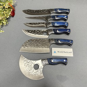 QX6R mannaia per carne coltello professionale <span class=keywords><strong>da</strong></span> <span class=keywords><strong>Chef</strong></span> forgiato <span class=keywords><strong>Set</strong></span> di posate <span class=keywords><strong>da</strong></span> cucina in acciaio inossidabile <span class=keywords><strong>coltelli</strong></span> <span class=keywords><strong>da</strong></span> macellaio con guaina - Product Image 1