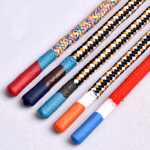 Tùy chỉnh dây rút dây quần áo Rope tái chế Polyester drawcord tất cả thân thiện với môi Silicone dây dây rút với Silicone <span class=keywords><strong>End</strong></span> - Product Image 1