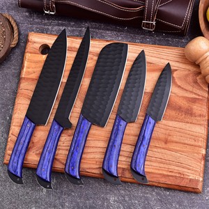 New Arrival Stainless Steel <b>Bread</b> <b>Knife</b> Blue Handle For Home And Restaurants <b>Knife</b> Chef set with wood handle custom blade - Product Image 4
