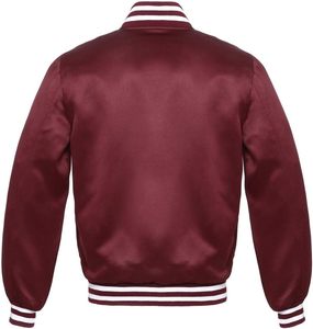 แจ็กเก็ตเลตเทอร์แมนของผู้ชายสไตล์วินเทจผ้าซาตินระบายอากาศได้ดีดีไซน์ว่างเปล่าสำหรับเบสบอลการบิน - Product Image 2