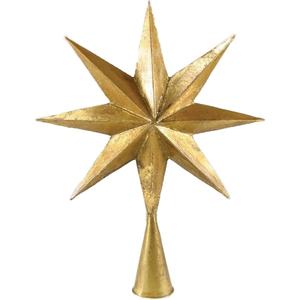 Décoration de maison moderne Décoration de table Meilleure vente Table Top Star Stand Golden Antique Décoration de Noël - Product Image 1