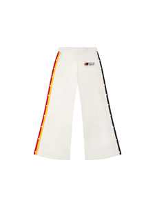 Pantalones Deportivos Personalizados Estilo Urbano Vintage con Pedrería, Rayas Desgastadas, Efecto Descolorido por el Sol y Lavado Ácido, Pantalones de Chándal Acampanados - Product Image 4