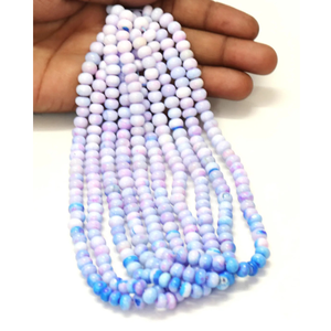 ลูกปัดควอตซ์สีรุ้งลาเวนเดอร์ทรงรอนเดลล์ เกรด AAA เรียบเนียน ขนาด 7-8 มม. ความยาว 7.5/15 นิ้ว สำหรับทำเครื่องประดับ - Product Image 6