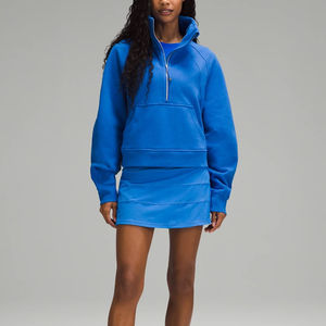 Sweat-shirt à demi-zip délavé pour femme de qualité supérieure - Durable, élégant et idéal pour un usage décontracté en toute saison - Product Image 3