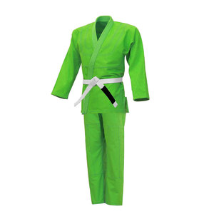 Uniforme de Jiu Jitsu Personalizado Unisex Verde, 100% Algodón, Corte Regular, Transpirable, Ropa de Artes Marciales para Adultos - Product Image 3