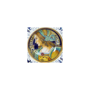 SAMBUCO CERAMICS Handmade Ceramic Charger Plates Handpainted Design Round <b>Shape</b> Made in Italy - Product Image 3