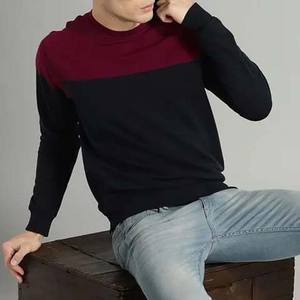 Sudaderas con Capucha de Color en Contraste para Hombre, Sudaderas de Cuello Redondo y Manga Larga a Precio Económico, Nuevo Diseño de Algodón - Product Image 5