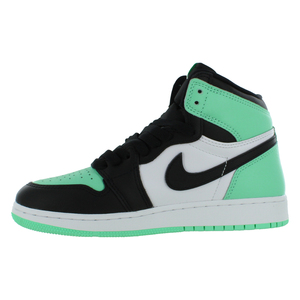 Scarpe Nike Aj 1 Retro High OG GS per ragazzi Colore: Bianco/Nero/Verde Glow 100% autentiche - Product Image 2