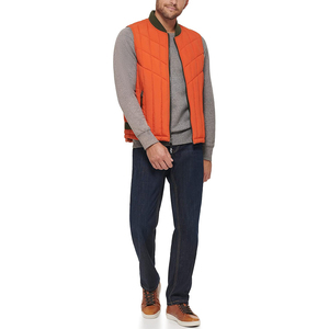 Venta caliente hombres Puffer chaleco abrigo marrón acolchado Casual invierno hombres chalecos y chalecos - Product Image 6