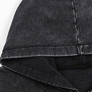 ชุดวอร์มดีไซน์ทันสมัยสำหรับผู้ชาย สไตล์สตรีทแวร์ ผ้าฝ้าย 100% ล้างสีแบบซันเฟด ซิปฮู้ดดี้และกางเกงขายาว ชุดแทรคสูทผู้ชาย - Product Image 5