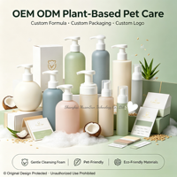 Shampooing Végétal Premium Mousse Nettoyante Sans Eau pour Animaux avec Coco Glucoside Doux Sans Rinçage Nettoyant Écologique pour Pattes d'Animaux OEM ODM