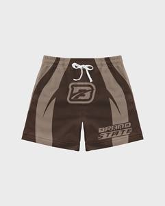 100% poliéster sublimación cordón cintura pantalones cortos de tela de malla para hombres transpirable verano ropa personalizada pantalones cortos para hombres - Product Image 4