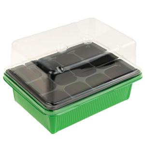 Système d'inspection de culture intérieure écologique TG64403 Mini, 12 chambres, chambre en verre de 4x4 cm avec cadre en plastique et en bois, couverture en Mylar - Product Image 2