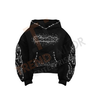 Sudaderas con Pedrería, Corte Atlético con Tela Transpirable para Entrenamientos, Costuras Resistentes, Sudaderas para Hombre - Product Image 1