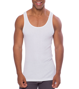 Camiseta sin Mangas de Algodón y Elastano Ajustada al Cuerpo, Personalizada al por Mayor en China - Product Image 1