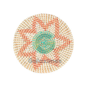 Classic Country <b>Woven</b> Natural Seagrass <b>Placemat</b> Braided Straw Rattan White 35cm Eco-Friendly New Design Dining Mats Pads - Product Image 2