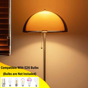 SIMIGモダンLEDマッシュルーム木製金属フロアランプアンティークフレンチデザインリビングルーム用ベッドルームソファサイドサンセット雰囲気 - Product Image 5