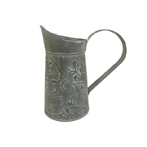 Arrosoir en métal gris enduit de poudre avec poignée Arrosoir en métal décoratif d'extérieur d'aspect moderne - Product Image 2