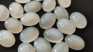 Pierre de lune blanche naturelle Cabochon 3x5mm à 15x20mm forme ovale pierre de lune en vrac Lot pour bijoux pierre de lune lisse pierre précieuse ovale - Product Image 4