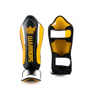 Protège-tibias de boxe en cuir PU de haute qualité protège-cheville Muaythai Kickpads et protège-tibias de boxe - Product Image 5