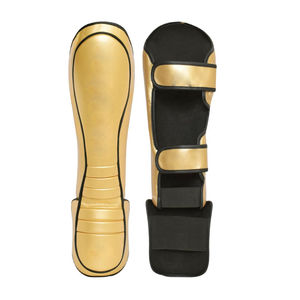 Protège-tibias de boxe en cuir de haute qualité au meilleur prix pour adultes, entraînement, écologique, unisexe, protège-tibias thaïlandais - Product Image 3