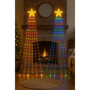 Luces de Navidad LED Multicolores en Forma de Muñeco de Nieve, Impermeables para Exteriores, Decoración de Jardín, Fiesta, Alimentación por CC - Product Image 2