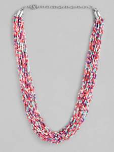 Vente chaude bohème multicouche collier à la main perles de verre chaîne pour les femmes déclaration accessoire perles en vrac produit en vrac - Product Image 6