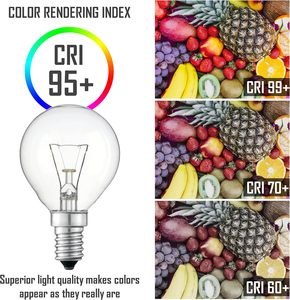 Clar-oven bóng đèn 40W E14 E27 hình cầu, chịu nhiệt lên đến 300 C, ánh sáng lâu dài cho các thiết bị nhà bếp - Product Image 3