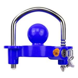 Coupleur universel bleu à verrouillage par boule pour remorques, compatible avec les coupleurs de 1-7/8 et 2-5/16 pouces, accessoire de contrôle de charge - Product Image 1