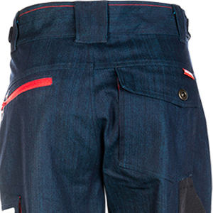 Men's High Visibility Reflective Safety <b>Work</b> Pants Casual Hi Vis Cargo <b>Trousers</b> with <b>Elastic</b> <b>Waist</b> Drawstring Pockets - Product Image 5