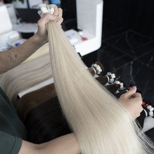 Paquetes de cabello crudo Rubio blanco blanqueado Paquetes de cabello crudo de envío barato Real para salón - Product Image 1