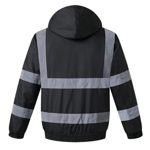 Chaquetas de seguridad de invierno reflectantes de alta visibilidad para hombre, a prueba de frío, a prueba de viento, ligeras, gruesas, ropa de trabajo, Mangas de poliéster - Product Image 6