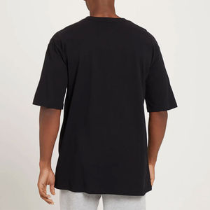 เสื้อยืดคอกลมลายทางผ้ากำมะหยี่สำหรับผู้ชายเสื้อยืดออกแบบได้ตามต้องการ - Product Image 3