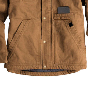 Chaquetas de Lona para Hombre de Invierno, 100% Algodón, Cuello Mao, Color Sólido, Diseño Personalizable, Fabricante de Pakistán - Product Image 6