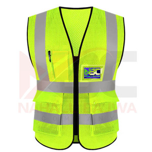 Chaleco DE SEGURIDAD reflectante multibolsillos personalizable ropa de poliéster con soporte de logotipo personalizado - Product Image 1
