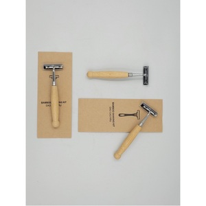 Vietnam Cuidado personal OEM/ODM Soporte Nueva limpieza del hogar superior Maquinillas de afeitar de bambú de color natural para cara Bikini Axila - Product Image 3