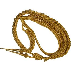 High Quality Elegant Gold Aiguillette With Lightweight <b>Braided</b> PC <b>Cord</b> for Formal Outdoor Wear - Product Image 2