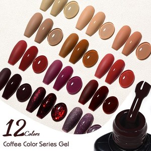 RONIKI Gel <span class=keywords><strong>Vernis</strong></span> À Ongles Brun Terre Café Couleur Série <span class=keywords><strong>Semi</strong></span> <span class=keywords><strong>Permanent</strong></span> UV Gel Chocolat Automne Hiver Nail Art Gel <span class=keywords><strong>Vernis</strong></span> - Product Image 3