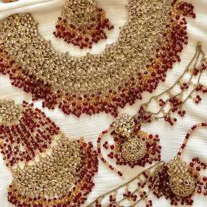 เครื่องประดับงานแต่งงานแบบยุโรปอเมริกัน สร้อยคอชุบเงินหรูหรา ต่างหูสง่างาม สไตล์โรแมนติก สำหรับงานปาร์ตี้และของขวัญ - Product Image 3