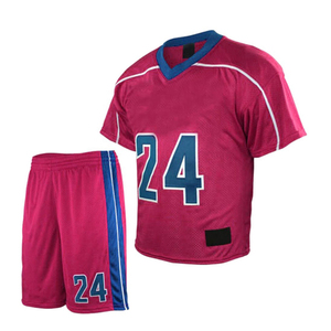 Nueva alta calidad 100% poliéster liso impresión Digital transpirable secado rápido uniforme OEM Lacrosse Jersey conjunto - Product Image 1