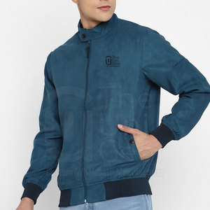 Men's Long Sleeve <b>Wool</b> Shell Bomber Jacket Full Zipper Front Logo High Street Style Eco-Friendly Breathable Quick Dry Winter - Product Image 6