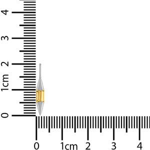 Pendentif de luxe classique en argent sterling plaqué, avec pierre précieuse citrine, forme baguette, design unique, serti clos - Product Image 6