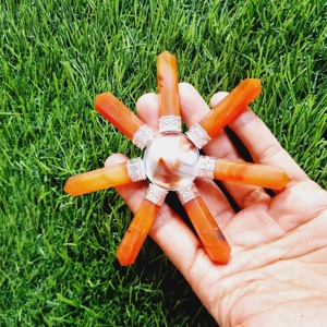 หินคริสตัลหินธรรมชาติเครื่องกำเนิดกรวยพลังงาน7จุดเครื่องกำเนิดอัญมณีสำหรับรักษา reiki และของขวัญ spirtua - Product Image 2