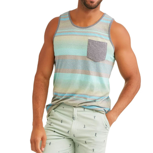 Unique <b>Stripes</b> Design Singlet Stringer Vests High Performance Men's Summer Stylish Clothing <b>Tank</b> <b>Top</b> Perfect For Casual Wear - Product Image 1