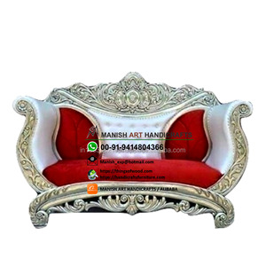 Modern Luxury Royal Solid Teak Wood Carved Sectional <b>Sofa</b> Set Convertible <b>Inflatable</b> Fabric Cushion Villa School Warehouse - Product Image 5