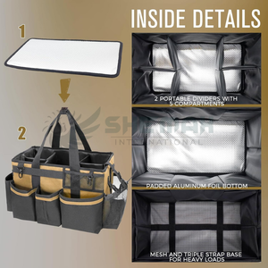 Sac de toilettage étanche pour chevaux avec compartiments et poches à fermeture éclair Léger et facile à transporter Organisateur de toilettage à vendre - Product Image 5